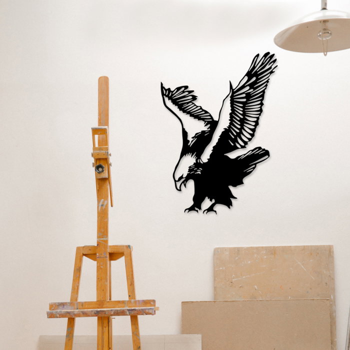 Wallity Eagle Metal Decor - Escultura de Pared de Metal Negra Wallity Eagle Metal Decor - Escultura de Pared de Metal Negra